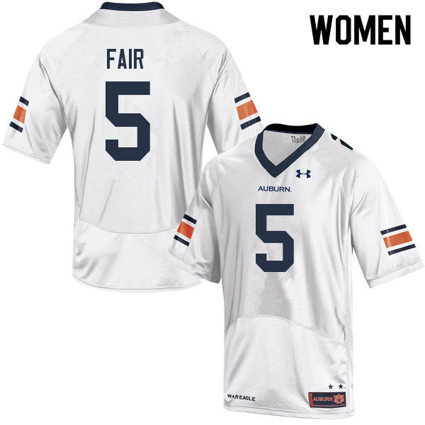 Women's Auburn Tigers #5 Jay Fair White 2022 College Stitched Football Jersey